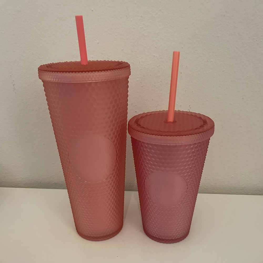 NEW Starbucks Pink Lemonade Tumbler Set